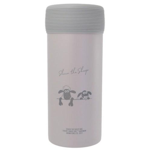 手作り☆保冷保温ペットボトルホルダー☆~1L対応☆グレー&黒ねこちゃん