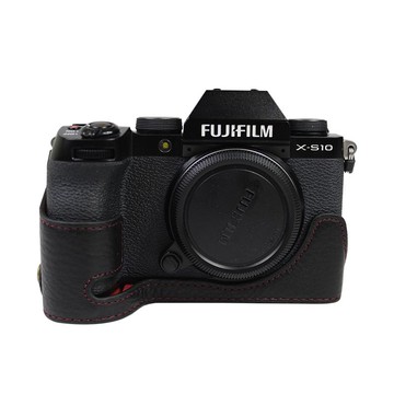 【台灣公司 可打統編】真皮底座適用于富士微單XS10相機半套/保護套/專用底座貼身護套 d7281