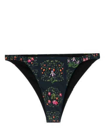 Agua By Agua Bendita - Vera Bouquet bikini bottoms - women - Recycled PET/Elastane - L - Blue