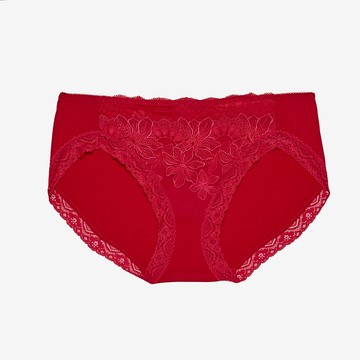 (蝦皮官方商城免運)華歌爾-暗藏心機系列 M-3L中低腰三角褲(開運紅) NS8154RB