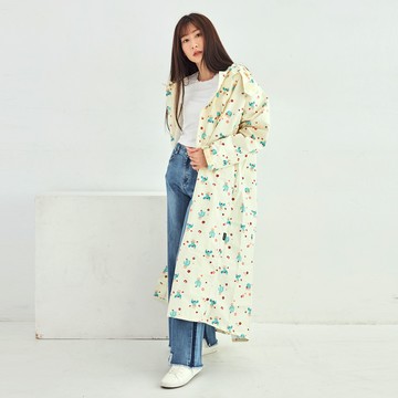 Rainstory - 前扣式連身雨衣M號-仙人掌 (M)-380g