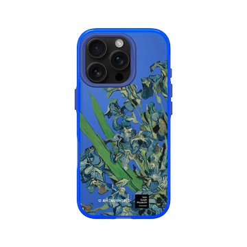 iPhone 16 Pro Clear 激光藍 - Van Gogh Museum - 鳶尾花 - 透明