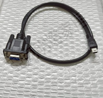 定做數據通訊線RS232轉mini USB5Pin伺服通訊調試線 DB9母轉T口線【亞德機械五金家居】