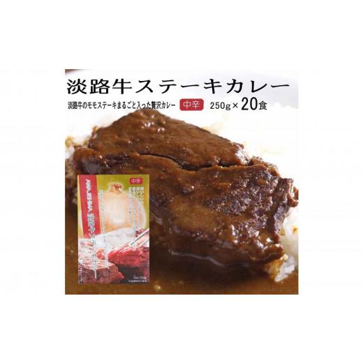 ふるさと納税 兵庫県 南あわじ市 淡路牛ステーキカレー（中辛・250g）×20食セット