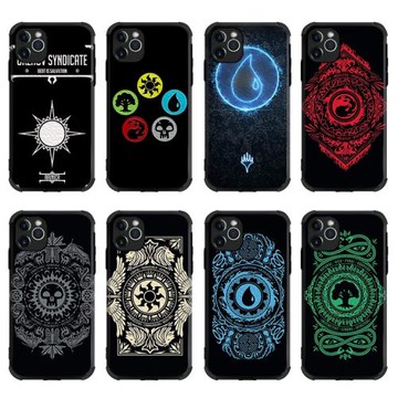 萬智牌元素蠶絲紋手機殼適用12蘋果11PROMAX皮紋6S78PLUS全軟套XR