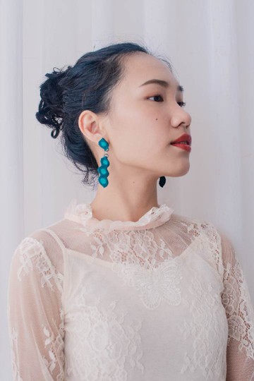 刺繡耳飾 - Edamame Eardrop 毛豆萬歲