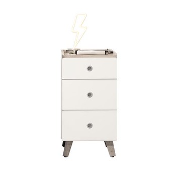 【唯熙傢俱】溫妮淺灰雙色抽屜櫃