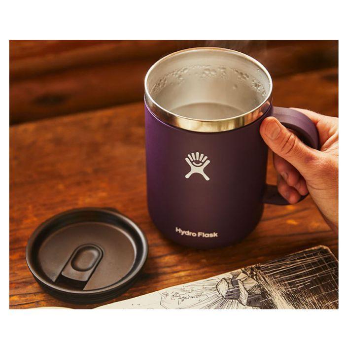 HydroFlask ハイドロフラスク 12oz Closeable Coffee Mug #5089331 Eggplant 354ml ステンレスマグカップ 蓋付き 真空断熱構造 マイカップ 8901080046212 正規品