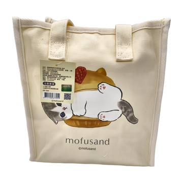 SIMPLE HOUSE 簡單工房 貓福珊迪帆布兩用袋 100%聚酯纖維  泡芙 米白色  36 x 24 x 14cm