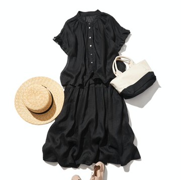 超值兩件組 寬鬆率性亞麻襯衫與長裙 220513-5 220512-5