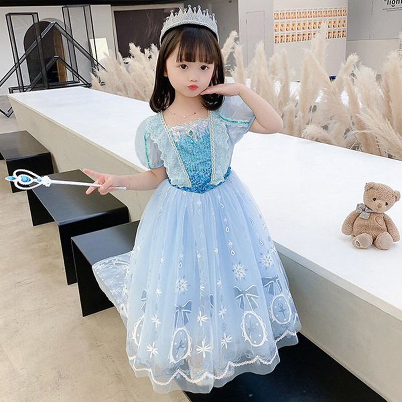ワンピース エルサ ドレス なりきりプリンセス ハロウィン 仮装 子供 女の子 ハロウィン衣装 キッズ コスプレ 女の子 子供用 通販 Lineポイント最大0 5 Get Lineショッピング