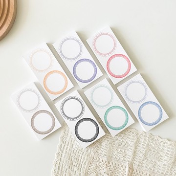 Quattro 山形圓框 手帳用紙膠帶