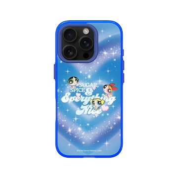 iPhone 16 Pro Clear 激光藍 - The Powerpuff Girls 飛天小女警 - 藍色夢幻