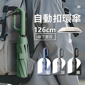 【實體店面現貨】環扣全自動摺疊傘（加大） 防紫外線傘 太陽傘 耐用傘 便攜傘 加大雨傘 自動傘 雨傘 遮陽傘