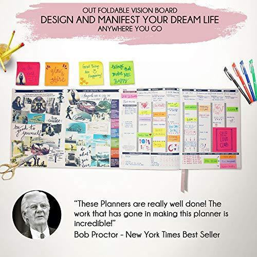 Law of Attraction Planner 2021 デラックス ウィークリー マンスリー プランナー 生産性と幸福を向上させる12ヶ月の