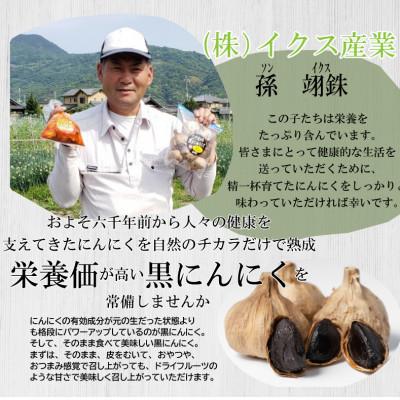 ふるさと納税 紀の川市 訳あり　バラ 栽培期間中農薬不使用　和歌山県産　「黒にんにく」 (200g)