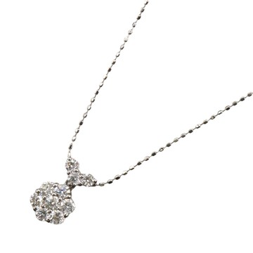 JEWELRY 無品牌珠寶 18K白金 鑽石 項鍊 【二手名牌BRAND OFF】