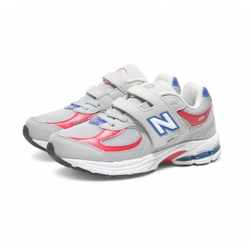 NEW BALANCE 童鞋 NB 2002 灰 藍紅 黏帶 氣墊 中童 PV2002KG
