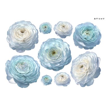 【10月新品4】20-22-0219 裁切紙・拼貼素材 陸蓮花