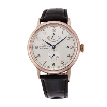 ORIENT STAR 之星 HERITAGE GOTHIC系列 經典復刻款 皮帶款 RE-AW0003S 玫瑰金-38.7mm