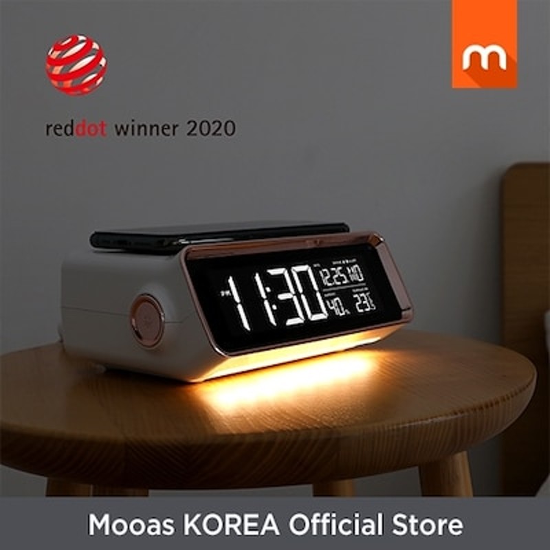 オールニュースマートワイヤレス充電機能付きムードランプ目覚まし時計mc W6 ローズゴールド 通販 Lineポイント最大1 0 Get Lineショッピング