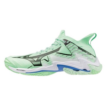Mizuno Wave Lightning Neo 3 [V1GA240286] 男 排球鞋 穩定 包覆 回彈 綠 黑