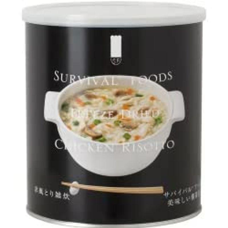 サバイバルフーズ 大缶 1個 洋風とり雑炊 1缶約10食 防災グッズ 非常食 マツコの知らない世界