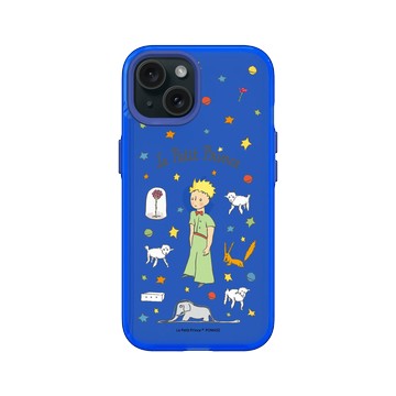 iPhone 15 Clear 激光藍 - Le Petit Prince 小王子 - 小王子與朋友們 - 插畫圖鑑
