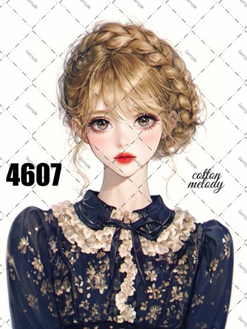 original sticker no.4607 人物貼紙 原創貼紙 原創人物貼紙 裝飾貼紙 cotton melody