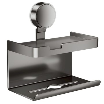 吸盤衛生紙置物架 單向  灰色  1個