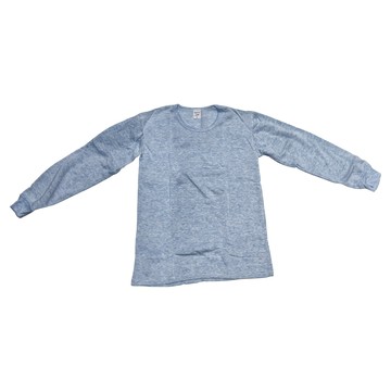 MI MI LEO 保暖刷毛居家發熱衣  L  邊際藍