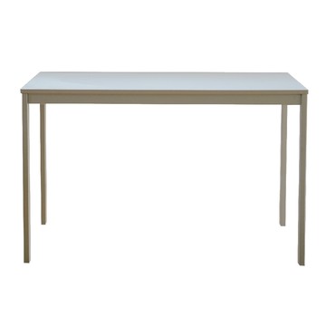 【RICHOME】可莉亞奶茶色E1板延伸桌 (120~180CM)奶白色