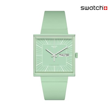 Swatch WHAT IF...MINT? 經典手錶/女錶/瑞士製造 SO34G701 (33mm)【官方旗艦店】