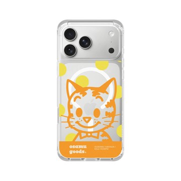 iPhone 17 Pro Max ClearX (MagSafe 兼容) 晶透白 - OSAMU GOODS - 大圓點系列- Cat