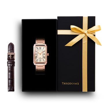 [可選色]限定禮盒Tyche-命運[小錶面]腕錶+替換錶帶2入組