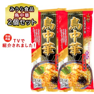 ポイント消費 送料無料 1000円以下 山形 鳥中華 ラーメン 2個 セット 260g 袋麺 ラーメン スープ 付 やまがた とりちゅうか 和風そばつゆ