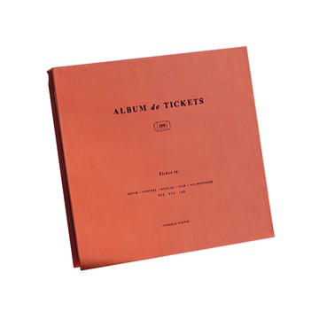 ICONIC Ticket In v4 票券收藏冊  磚紅色  50片  1套