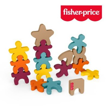 奇哥官方旗艦 Fisher price 費雪 木製蒙特梭利疊疊樂