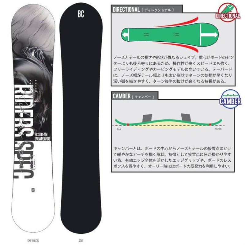 21-22 BC STREAM SNOWBOARD VL ビーシーストリーム 159/163 ディレク ...