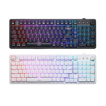 i-Rocks K107R RGB 熱插拔三模矮軸無線機械鍵盤 雙色