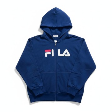 FILA 外套 深藍 經典LOGO 基本款 連帽外套 男 1JKW7047BU