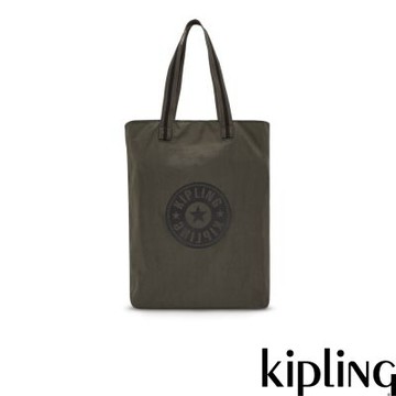 Kipling 橄欖綠可摺疊收納托特包-HIP HURRAY 6