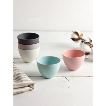 日本制SALIU日式純色和風手握杯煎茶紅茶飲料對杯和果子皿碟YUI結