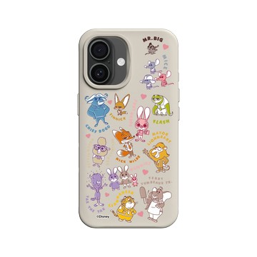 iPhone 16 SolidX 貝殼灰 - Walt Disney Animation Studios - 動物方城市 - 城市動物