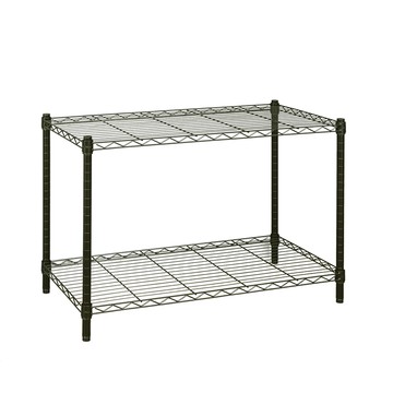 【dayneeds】輕型90x30x60公分二層烤漆波浪架黑色