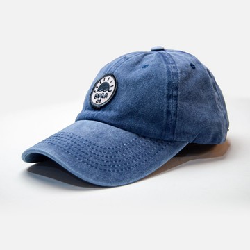 BURA經典復古刺繡布貼老帽-海軍藍色