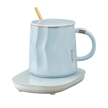 新品上市!!馬克杯子帶蓋子帶勺子恆溫咖啡杯家用情侶辦公室男女創意喝水杯陶瓷