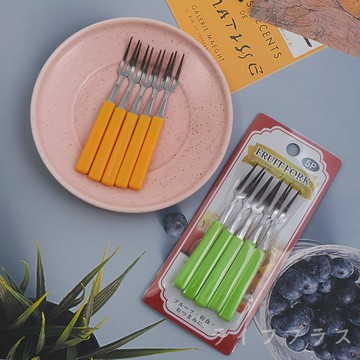 日本進口便利水果叉-5入X1卡