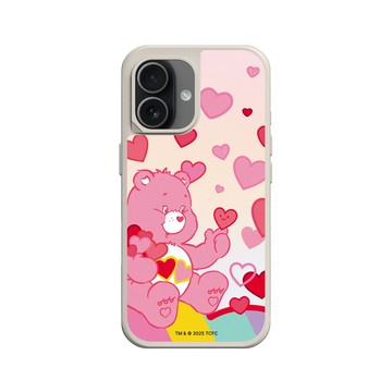 iPhone 17 SolidX 貝殼灰 - Care Bears - 愛心滿天