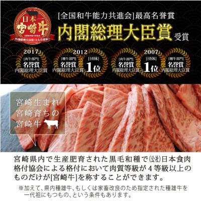 ふるさと納税 美郷町 宮崎牛　ロース焼肉　約500g